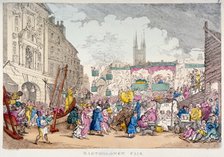 Bartholomew Fair, West Smithfield, City of London, 1813.                                Artist: Thomas Rowlandson