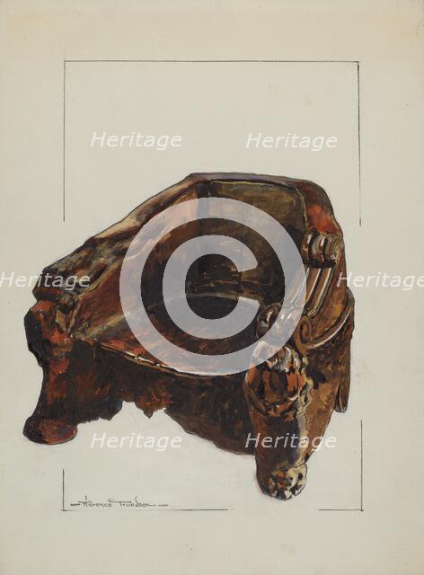 Walnut Chair, c. 1937. Creator: Florence Truelson.