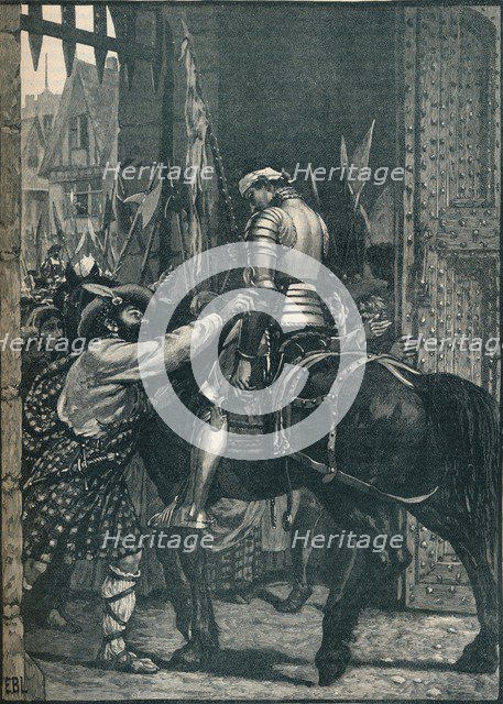 Edinburgh after the Battle of Flodden, 1513 (1905).  Artist: Unknown.