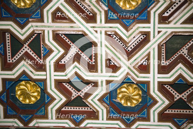 Decorative tiling, the Alcazar, Seville, Andalusia, Spain, 2007. Artist: Samuel Magal