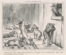 Aspect des rues de Paris depuis ..., 19th century. Creator: Honore Daumier.