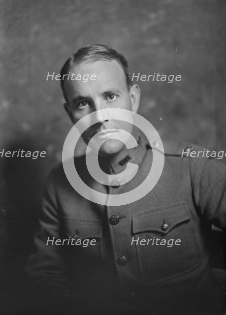 Major Carl B. Ely, portrait photograph, 1919 Jan. 2. Creator: Arnold Genthe.