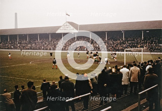 Notts County football match, Meadow Lane, Nottingham, Nottinghamshire, 1968.  Artist: George L Roberts