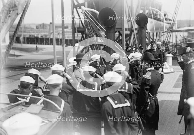 David Franklin Houston, Secretary of Agriculture, Target Practice, 1913. Creator: Harris & Ewing.