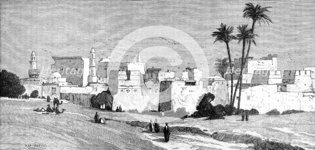 Sketches in Egypt: the Ruins of Thebes - Temples of Luxor, 1883. Creator: Unknown.