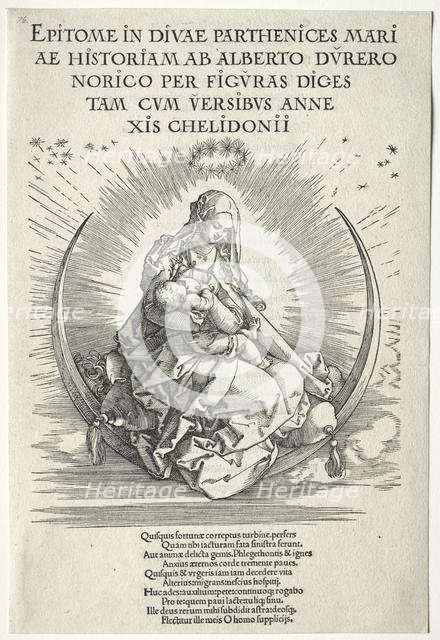 Life of the Virgin: Title Page, 1511. Creator: Albrecht Dürer (German, 1471-1528).