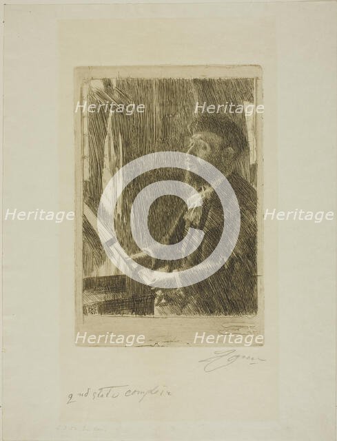 J.B. Faure, 1891. Creator: Anders Leonard Zorn.