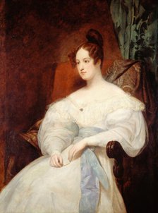 Portrait thought to be of Princess Louise of Orleans, 1833. Creator: Ary Scheffer.