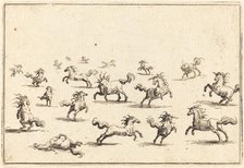 Horses Running, c. 1622. Creator: Jacques Callot.