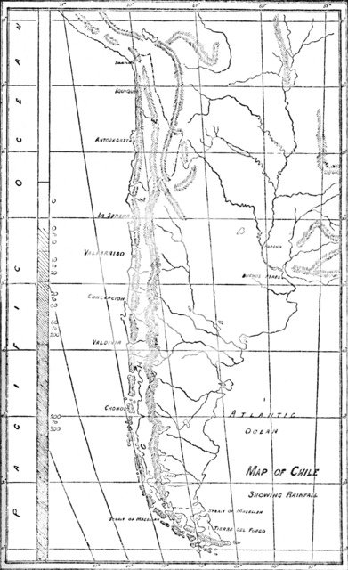 'Map of Chile', 1911. Artist: Unknown.