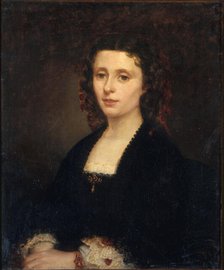 Portrait of Athénaïs Mialaret (1826-1899), 1855. Creator: Parrot, Amandine (active Second Half of the 19th cen.).
