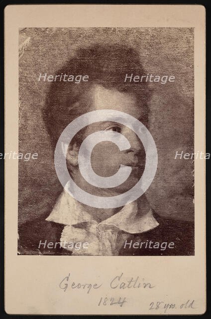 Self-Portrait of George Catlin (1796-1872), 1824. Creator: George Catlin.