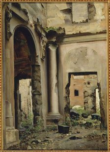 Interior view of the ruins of the old Court of Auditors, Quai d'Orsay, 1888. Creator: Unknown.