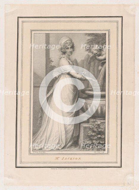 Mrs. Jackson, April 1, 1794. Creator: John Conde.