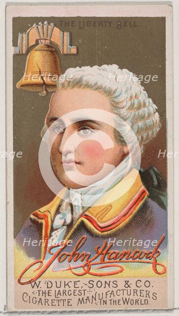 John Hancock, from the series Great Americans (N76) for Duke brand cigarettes, 1888., 1888. Creator: Unknown.