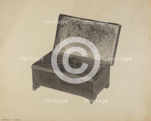 Pa. German Tinder Box, c. 1939. Creator: Gordon Sanborn.