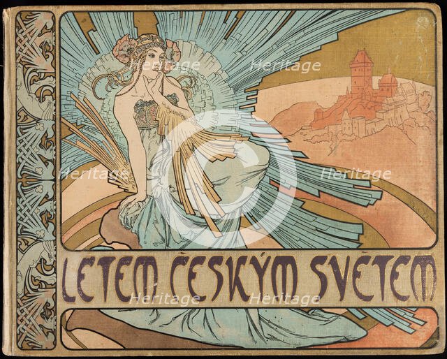 Cover "Letem ceskym svetem", 1898. Creator: Mucha, Alfons Marie (1860-1939).