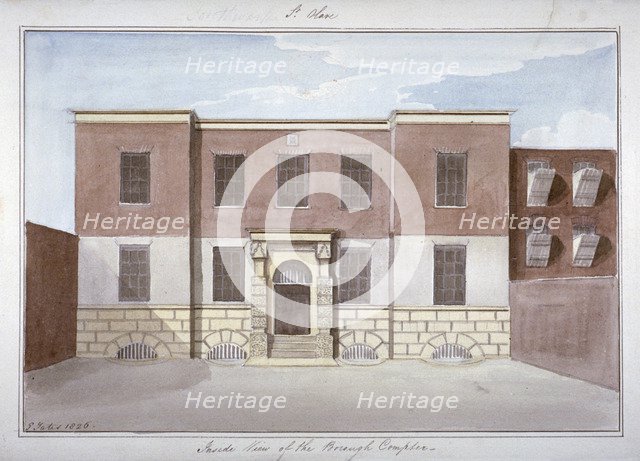 View of Borough Compter, a debtors' prison in Mill Lane, Bermondsey, London, 1826. Artist: G Yates