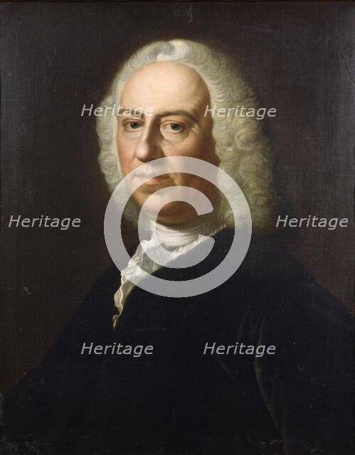 Portrait of the composer Francesco Geminiani (1687-1762), c1735. Creator: Anonymous.