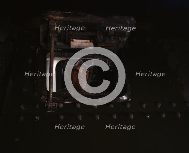 Tank driver, Ft. Knox, Ky., 1942. Creator: Alfred T Palmer.