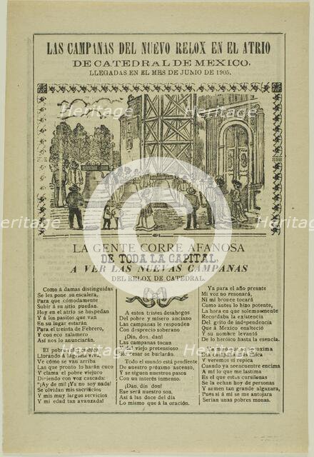 The Bells of the New Courtyard Clock, 1905. Creator: José Guadalupe Posada.