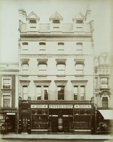 Peter Yapp shoemaker's shop, Sloane Street, Chelsea, London, 1885. Artist: Henry Bedford Lemere.