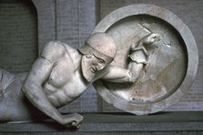 Sculpture of a fallen warrior from the Greek temple of Aphaia at Aegina, 6th century BC. Artist: Unknown