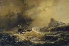Shipwreck near Cape Horn, 1854. Creator: Josef Karl Berthold Puttner.