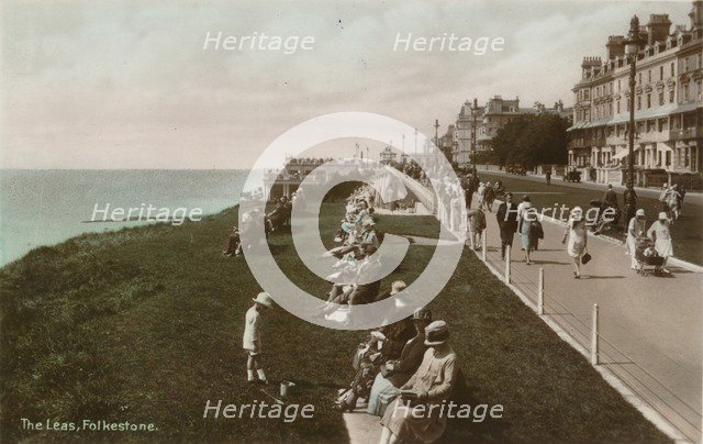 The Leas, Folkestone, Kent, c1920. Artist: Unknown.