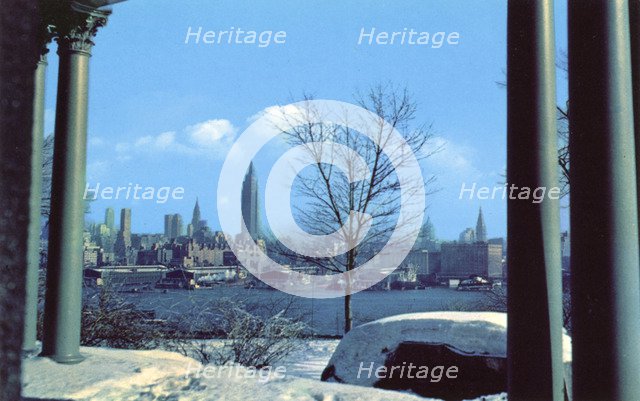 Winter in New York City, New York, USA, 1956. Artist: Unknown