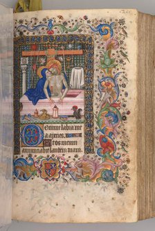 Hours of Charles the Noble, King of Navarre (1361-1425): fol. 128r, Man of Sorrows, c. 1405. Creator: Master of the Brussels Initials and Associates (French).