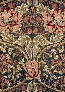 Decorative fabric, 1876-1890. Creator: Morris, William, Morris Tapestry Works (1834-1896).