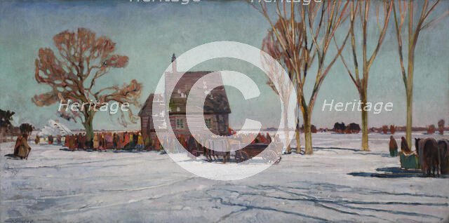 Winter Landscape, between 1908-1912. Creator: Henryk Szczyglinski.