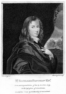 Sir Richard Fanshawe, 17th century English diplomat and author, 1792.Artist: E Harding
