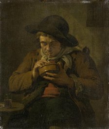 Peasant Lighting his Pipe, 1787. Creator: Jan Ekels the Younger.