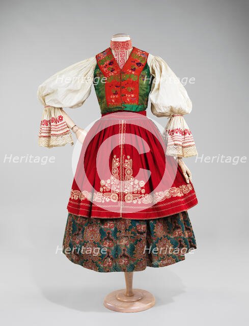 Ensemble, Slovak, 1840-80. Creator: Unknown.