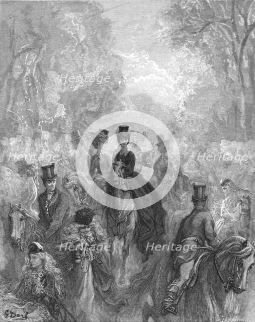 'The Ladies' Mile', 1872.  Creator: Gustave Doré.