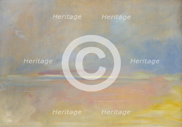 Landscape Background, 1846-1848. Creator: George Catlin.