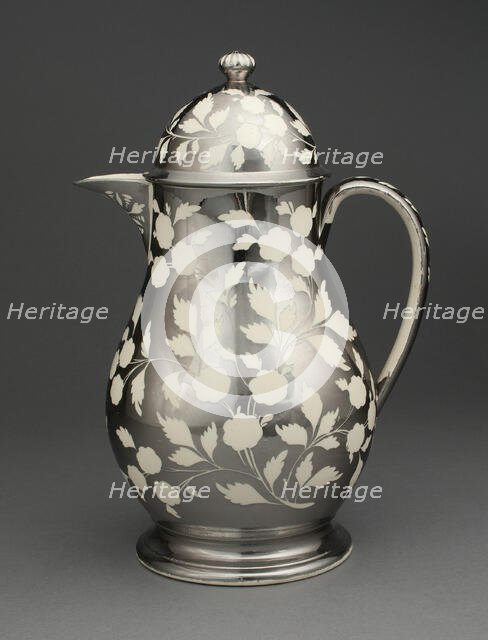 Jug with Cover, Staffordshire, 1810/20. Creator: Staffordshire Potteries.