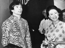 Princess Margaret meets Rudolf Nureyev, Russian ballet dancer and actor, 1974. Artist: Unknown