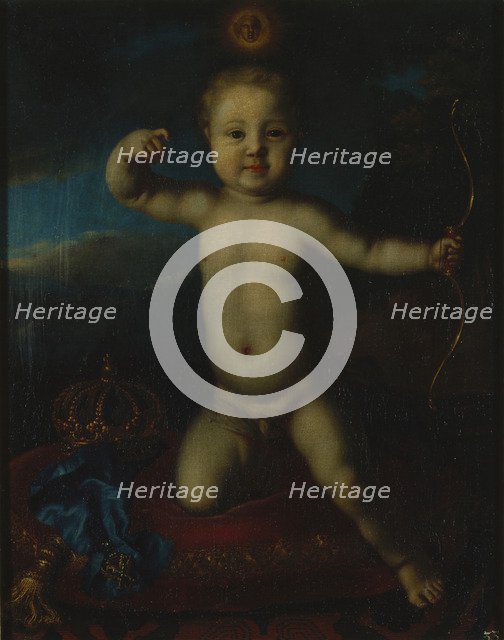 Portrait of Tsarevich Peter Petrovich of Russia (1715-1719) as Cupid. Artist: Caravaque, Louis (1684-1754)