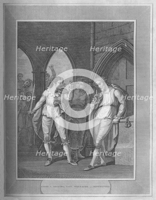 'Henry I., Seizing The Treasure of Winchester', 1838. Artist: Unknown.