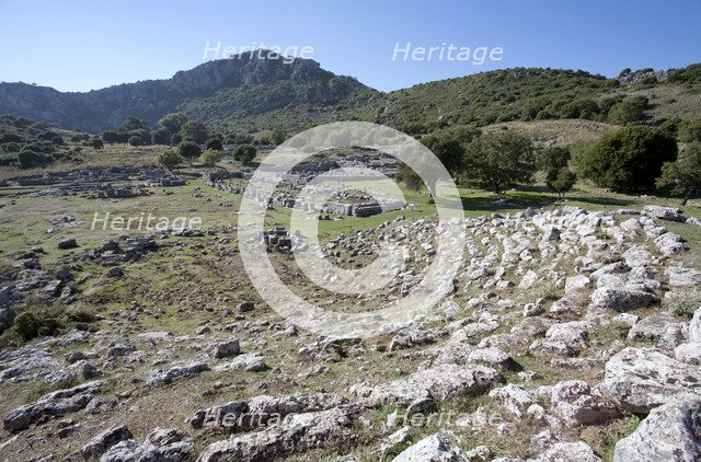 The bouleuterion at Kassope, Greece. Artist: Samuel Magal