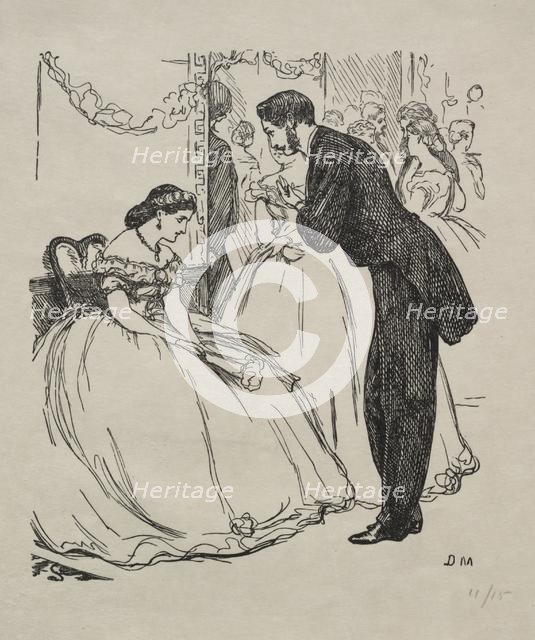 The Song of the Disconsolate One, 1863. Creator: George Louis Palmella Busson Du Maurier (British, 1834-1896).