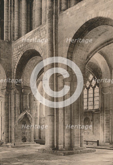 North transept of Winchester Cathedral, Hampshire, early 20th century(?). Artist: Unknown.