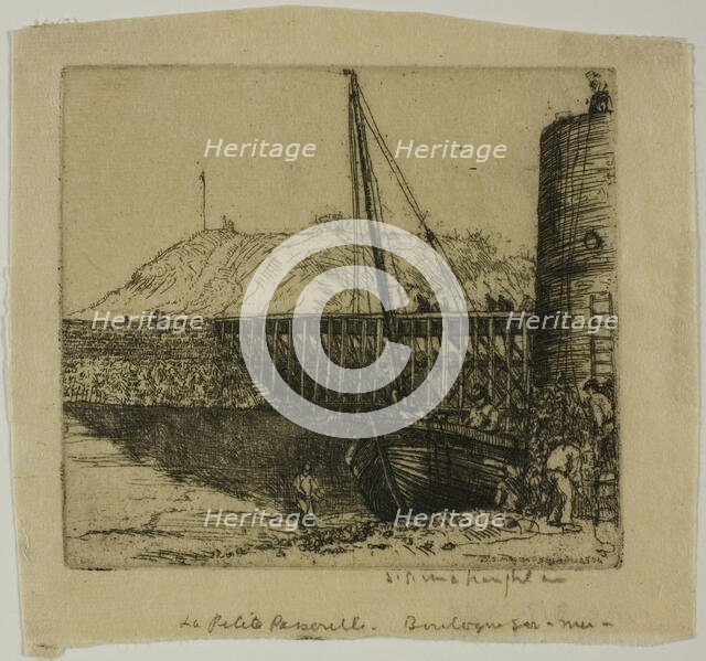 La Passerelle, Boulogne, 1902. Creator: Donald Shaw MacLaughlan.