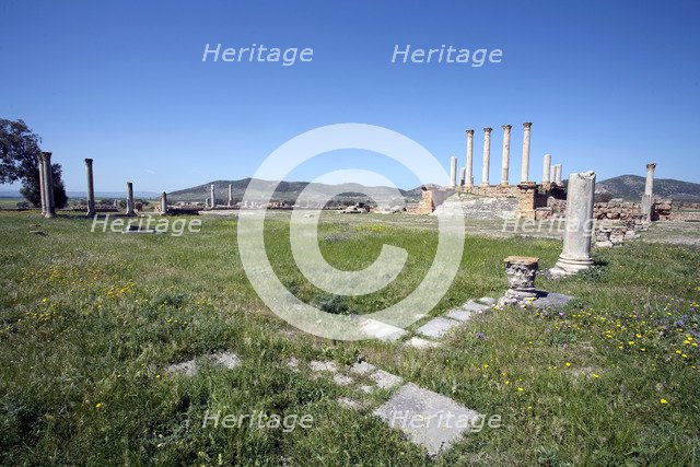 The forum at Thuburbo Majus, Tunisia. Artist: Samuel Magal