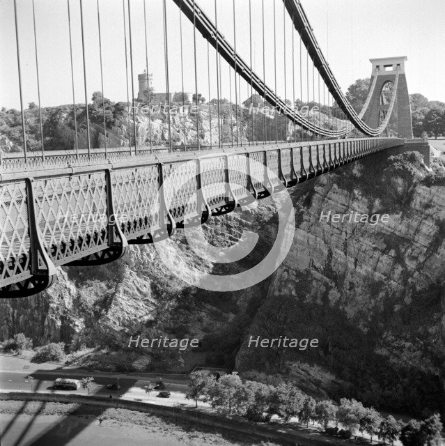The Clifton Suspension Bridge, Bristol, Avon. Artist: Eric de Maré