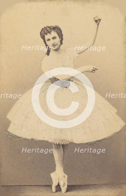 Anna Sobeshchanskaya (1842-1918) in the ballet "Ondine, ou La naïade et le pêcheur" by Cesare Pugni. Creator: Scherer, Nabholz & Co.  .