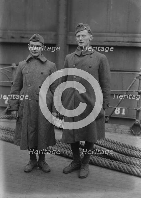 Edw. Vahey, Jos. A. Kearns, 1918 or 1919. Creator: Bain News Service.